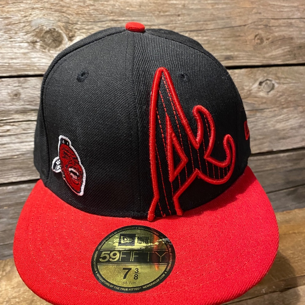 MLB Atlanta Braves New Era 59Fifty Embroidered Cap - NWOT Men 7 3/8